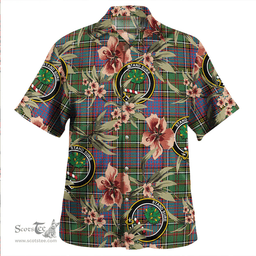 Scottish Anderson of Kinneddar Hunting Weathered Clan Tartan Hawaiian Shirt - Tropical Old Style Scottish Plaid Tartan Plaid
