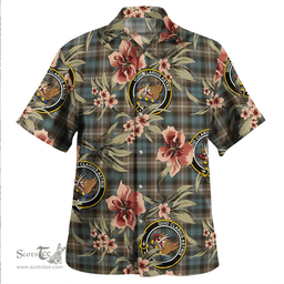 Scottish Baillie of Polkemmet Weathered Clan Tartan Hawaiian Shirt - Tropical Old Style Scottish Plaid Tartan Plaid