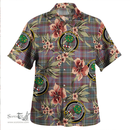 Scottish Anderson of Kinneddar Hunting Clan Tartan Hawaiian Shirt - Tropical Old Style Scottish Plaid Tartan Plaid