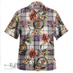 Scottish Alexander of Menstry Dress Weathered Clan Tartan Hawaiian Shirt - Tropical Old Style Scottish Plaid Tartan Plaid
