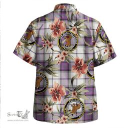 Scottish Alexander of Menstry Dress Weathered Clan Tartan Hawaiian Shirt - Tropical Old Style Scottish Plaid Tartan Plaid