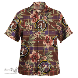 Scottish Balfour Weathered Clan Tartan Hawaiian Shirt - Tropical Old Style Scottish Plaid Tartan Plaid