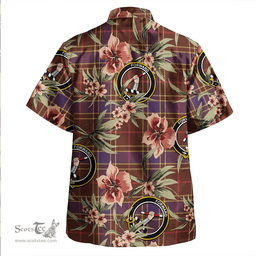 Scottish Balfour Weathered Clan Tartan Hawaiian Shirt - Tropical Old Style Scottish Plaid Tartan Plaid
