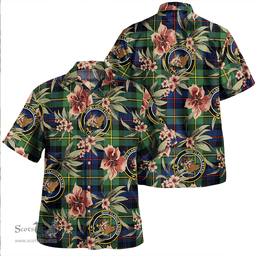 Scottish Baillie Modern Clan Tartan Hawaiian Shirt - Tropical Old Style Scottish Plaid Tartan Plaid