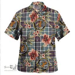 Scottish Alexander of Menstry Weathered Clan Tartan Hawaiian Shirt - Tropical Old Style Scottish Plaid Tartan Plaid