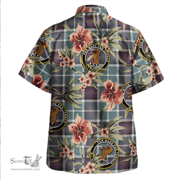 Scottish Alexander of Menstry Weathered Clan Tartan Hawaiian Shirt - Tropical Old Style Scottish Plaid Tartan Plaid