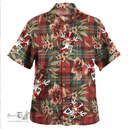 Scottish Aitken Weathered Clan Tartan Hawaiian Shirt - Tropical Old Style Scottish Plaid Tartan Plaid