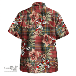 Scottish Aitken Weathered Clan Tartan Hawaiian Shirt - Tropical Old Style Scottish Plaid Tartan Plaid