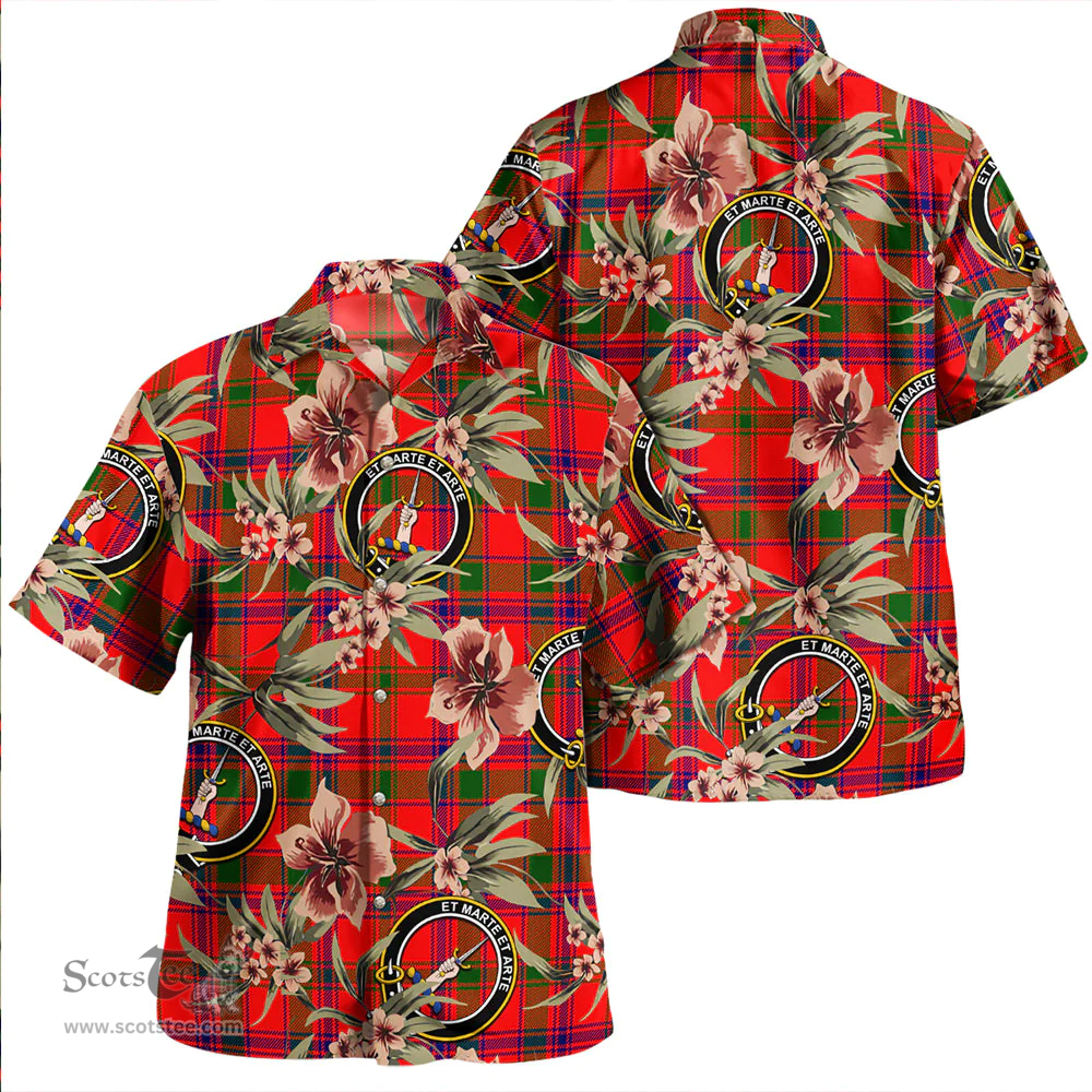 Scottish Bain Clan Tartan Hawaiian Shirt - Tropical Old Style Scottish Plaid Tartan Plaid