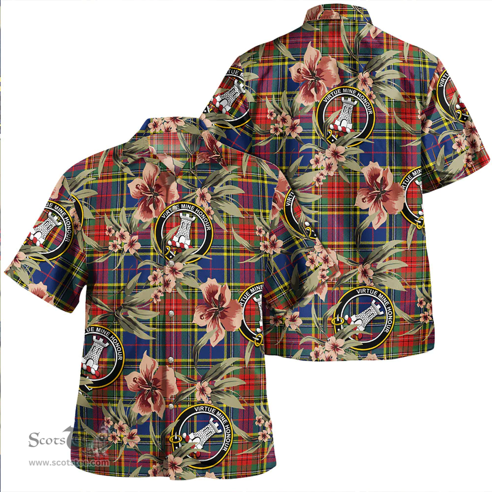 Scottish Beaton Modern Clan Tartan Hawaiian Shirt - Tropical Old Style Scottish Plaid Tartan Plaid