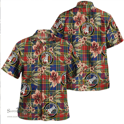 Scottish Beaton Modern Clan Tartan Hawaiian Shirt - Tropical Old Style Scottish Plaid Tartan Plaid