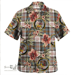 Scottish Cameron of Erracht Dress Weathered 2 Clan Tartan Hawaiian Shirt - Tropical Old Style Scottish Plaid Tartan Plaid