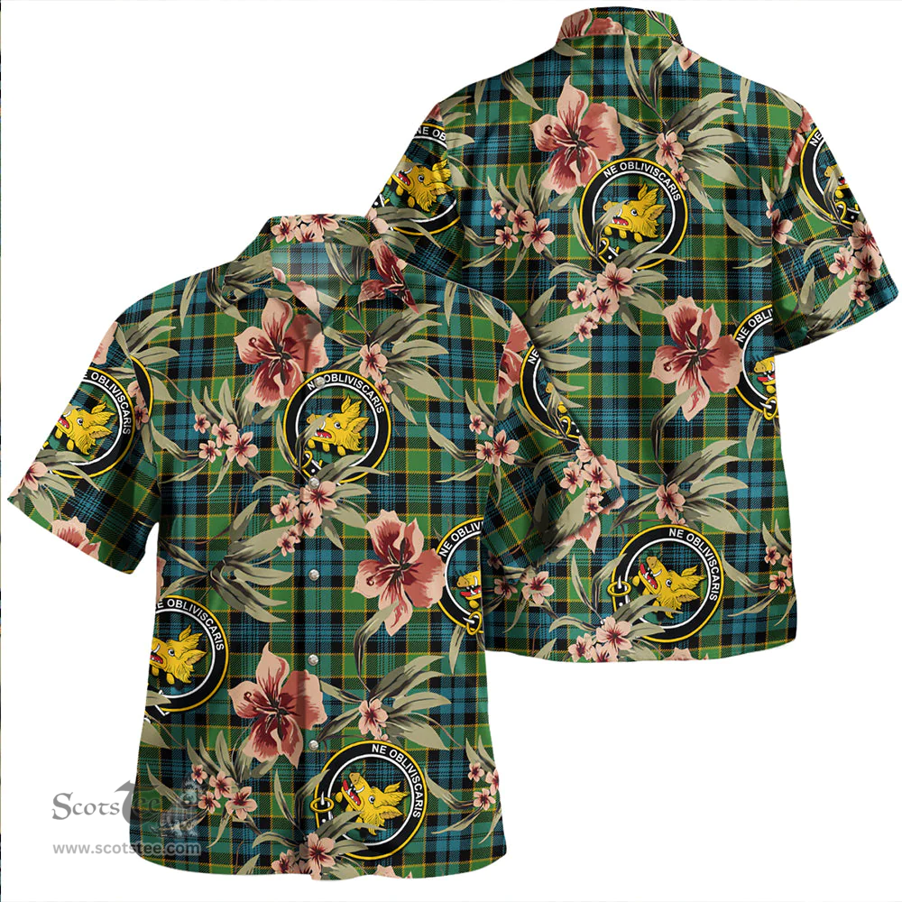 Scottish Campbell of Breadalbane Ancient 2 Clan Tartan Hawaiian Shirt - Tropical Old Style Scottish Plaid Tartan Plaid