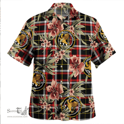 Scottish Black (DCD) Modern Clan Tartan Hawaiian Shirt - Tropical Old Style Scottish Plaid Tartan Plaid