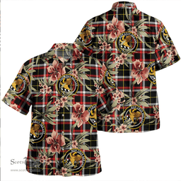 Scottish Black (DCD) Modern Clan Tartan Hawaiian Shirt - Tropical Old Style Scottish Plaid Tartan Plaid