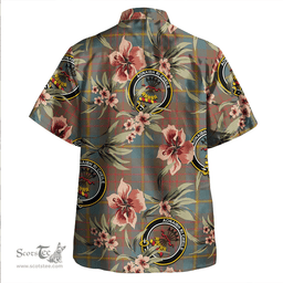 Scottish Cameron of Lochiel Hunting Weathered 2 Clan Tartan Hawaiian Shirt - Tropical Old Style Scottish Plaid Tartan Plaid