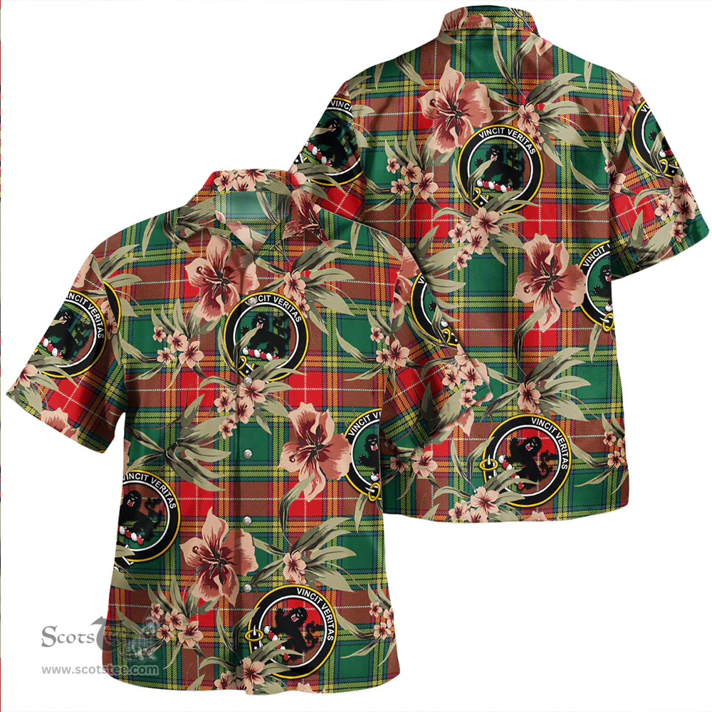 Scottish Baxter Modern Clan Tartan Hawaiian Shirt - Tropical Old Style Scottish Plaid Tartan Plaid