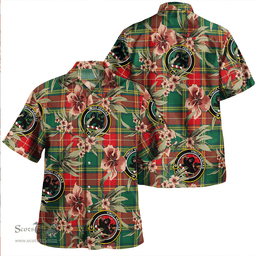 Scottish Baxter Modern Clan Tartan Hawaiian Shirt - Tropical Old Style Scottish Plaid Tartan Plaid