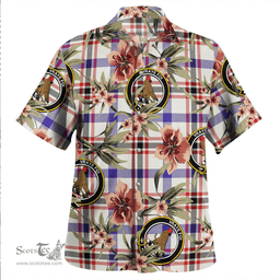 Scottish Boswell Dress Modern Clan Tartan Hawaiian Shirt - Tropical Old Style Scottish Plaid Tartan Plaid