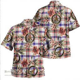 Scottish Boswell Dress Modern Clan Tartan Hawaiian Shirt - Tropical Old Style Scottish Plaid Tartan Plaid
