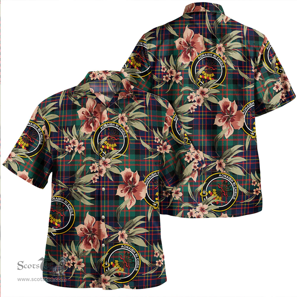 Scottish Cameron of Erracht Modern 2 Clan Tartan Hawaiian Shirt - Tropical Old Style Scottish Plaid Tartan Plaid