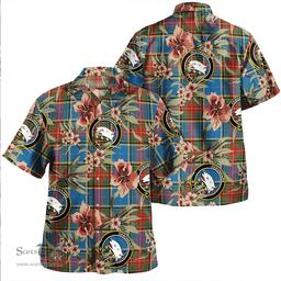 Scottish Bethune Ancient Clan Tartan Hawaiian Shirt - Tropical Old Style Scottish Plaid Tartan Plaid