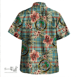Scottish Bisset Ancient Clan Tartan Hawaiian Shirt - Tropical Old Style Scottish Plaid Tartan Plaid