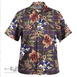 Scottish Belfrage (Belfarge) Weathered Clan Tartan Hawaiian Shirt - Tropical Old Style Scottish Plaid Tartan Plaid