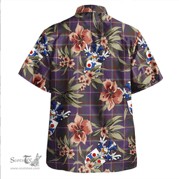 Scottish Belfrage (Belfarge) Weathered Clan Tartan Hawaiian Shirt - Tropical Old Style Scottish Plaid Tartan Plaid