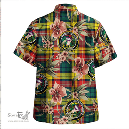 Scottish Buchanan Modern Clan Tartan Hawaiian Shirt - Tropical Old Style Scottish Plaid Tartan Plaid