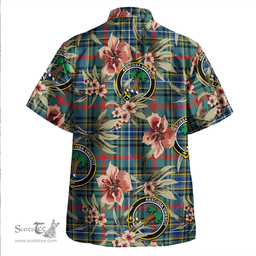 Scottish Bisset Modern Clan Tartan Hawaiian Shirt - Tropical Old Style Scottish Plaid Tartan Plaid