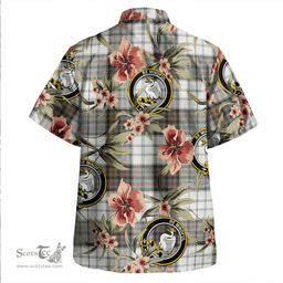 Scottish Campbell of Cawdor Dress Weathered 2 Clan Tartan Hawaiian Shirt - Tropical Old Style Scottish Plaid Tartan Plaid