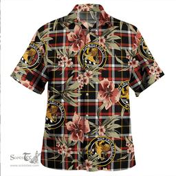 Scottish Black (DCD) Ancient Clan Tartan Hawaiian Shirt - Tropical Old Style Scottish Plaid Tartan Plaid