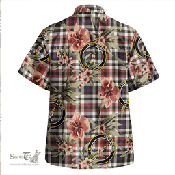 Scottish Bell Border (Bell Southern Bell) Weathered Clan Tartan Hawaiian Shirt - Tropical Old Style Scottish Plaid Tartan Plaid