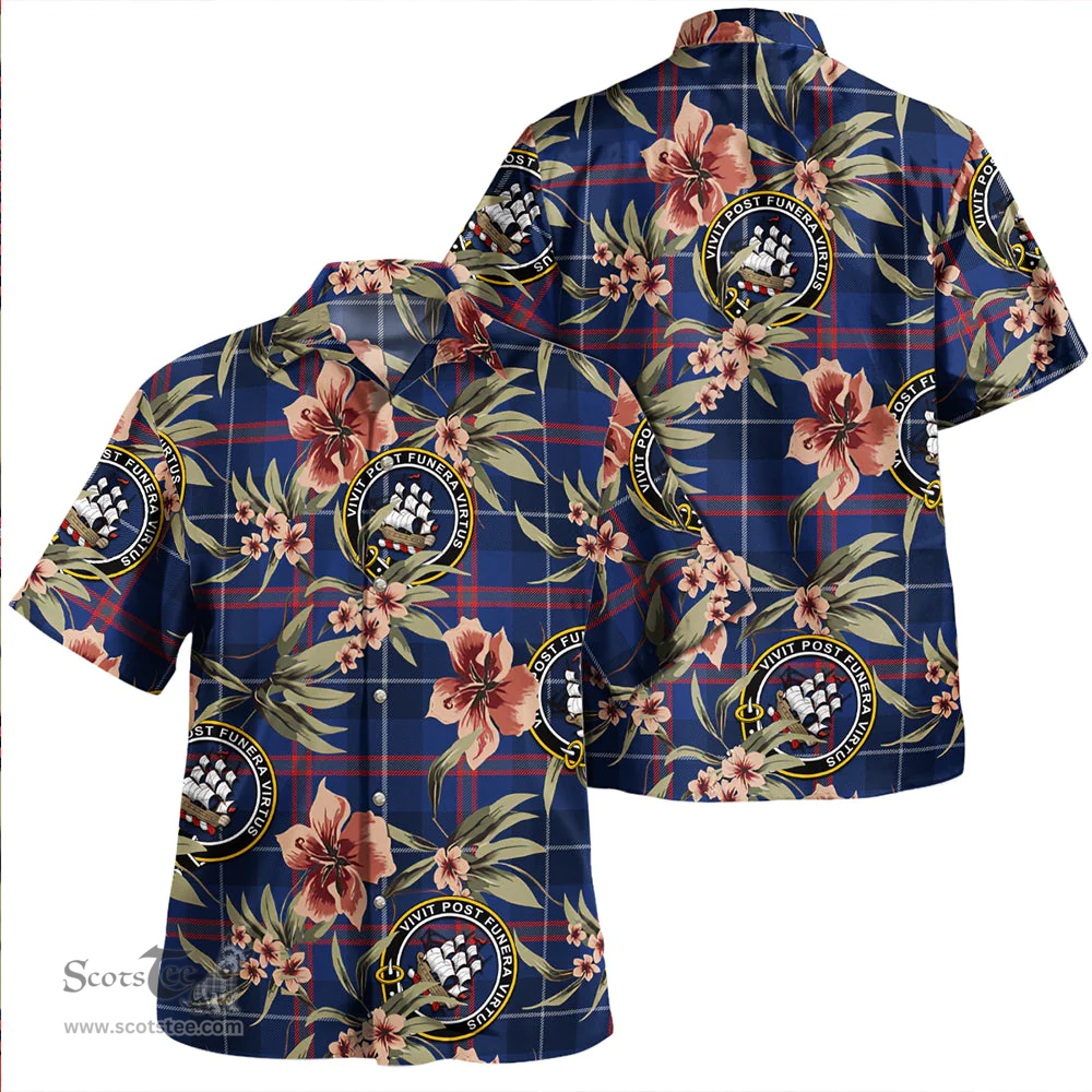 Scottish Bryson Modern Clan Tartan Hawaiian Shirt - Tropical Old Style Scottish Plaid Tartan Plaid