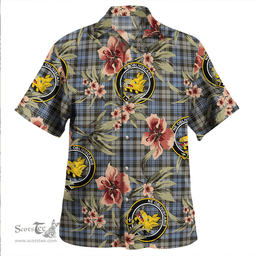 Scottish Campbell of Inveraray Weathered 2 Clan Tartan Hawaiian Shirt - Tropical Old Style Scottish Plaid Tartan Plaid