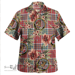 Scottish Blackie Weathered Clan Tartan Hawaiian Shirt - Tropical Old Style Scottish Plaid Tartan Plaid