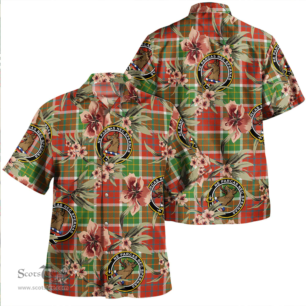 Scottish Blackie Ancient Clan Tartan Hawaiian Shirt - Tropical Old Style Scottish Plaid Tartan Plaid