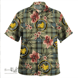 Scottish Campbell of Breadalbane 1819 Weathered 2 Clan Tartan Hawaiian Shirt - Tropical Old Style Scottish Plaid Tartan Plaid