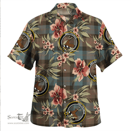 Scottish Blair Weathered Clan Tartan Hawaiian Shirt - Tropical Old Style Scottish Plaid Tartan Plaid