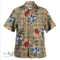 Scottish Blackwood Weathered Clan Tartan Hawaiian Shirt - Tropical Old Style Scottish Plaid Tartan Plaid