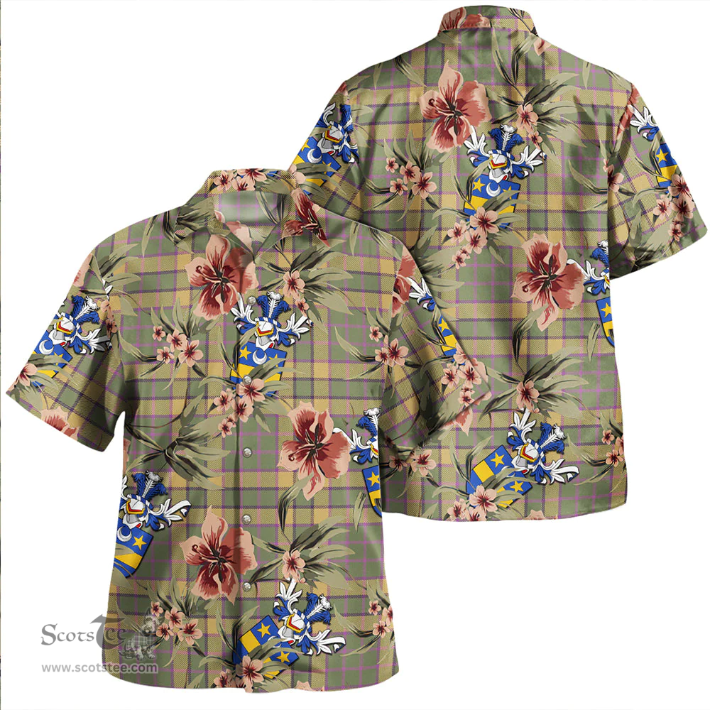 Scottish Blackwood Weathered Clan Tartan Hawaiian Shirt - Tropical Old Style Scottish Plaid Tartan Plaid
