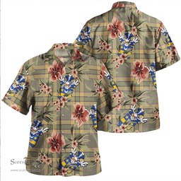 Scottish Blackwood Weathered Clan Tartan Hawaiian Shirt - Tropical Old Style Scottish Plaid Tartan Plaid