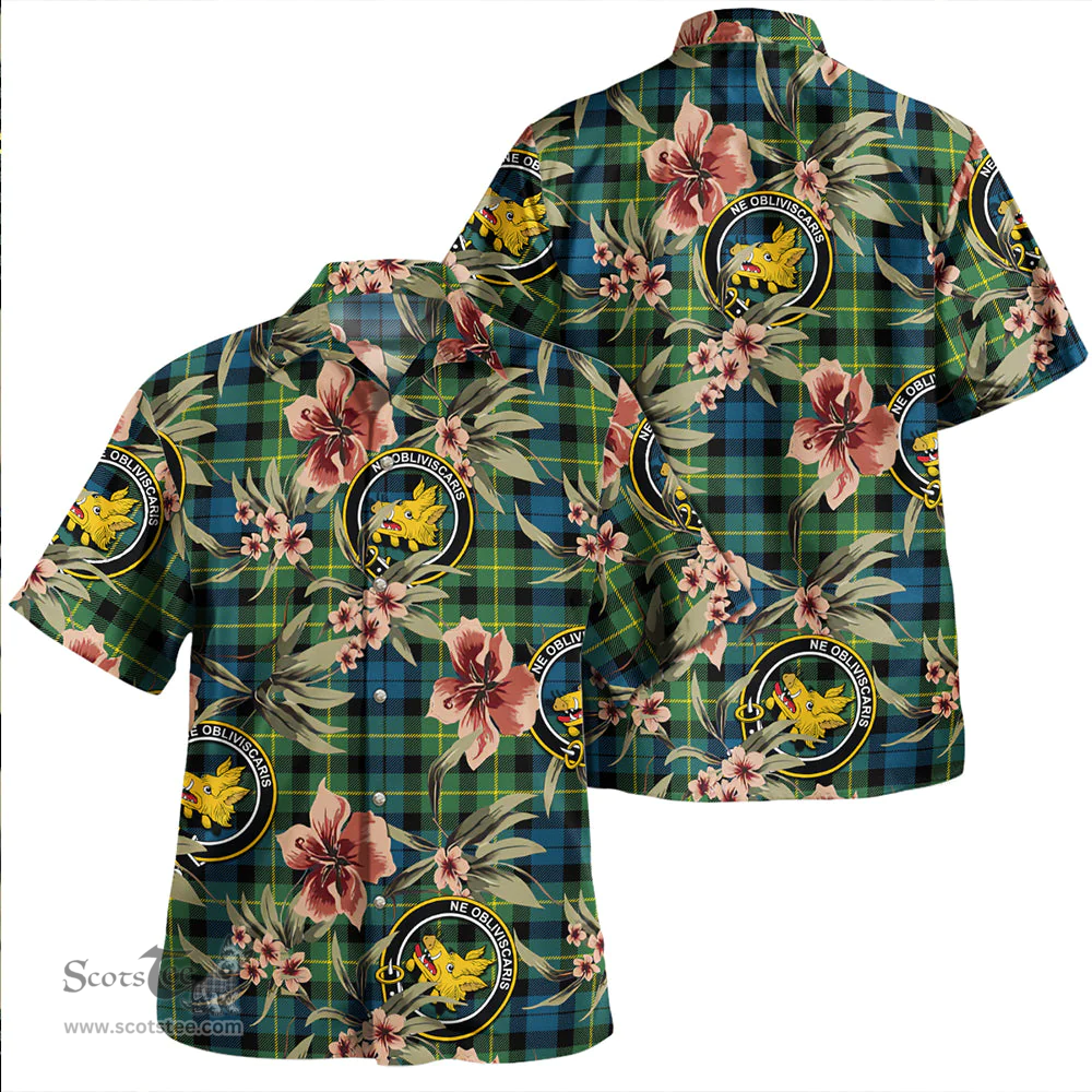 Scottish Campbell of Breadalbane 1819 Modern 2 Clan Tartan Hawaiian Shirt - Tropical Old Style Scottish Plaid Tartan Plaid