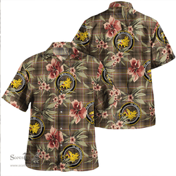 Scottish Campbell Marquis of Lorne Weathered 2 Clan Tartan Hawaiian Shirt - Tropical Old Style Scottish Plaid Tartan Plaid