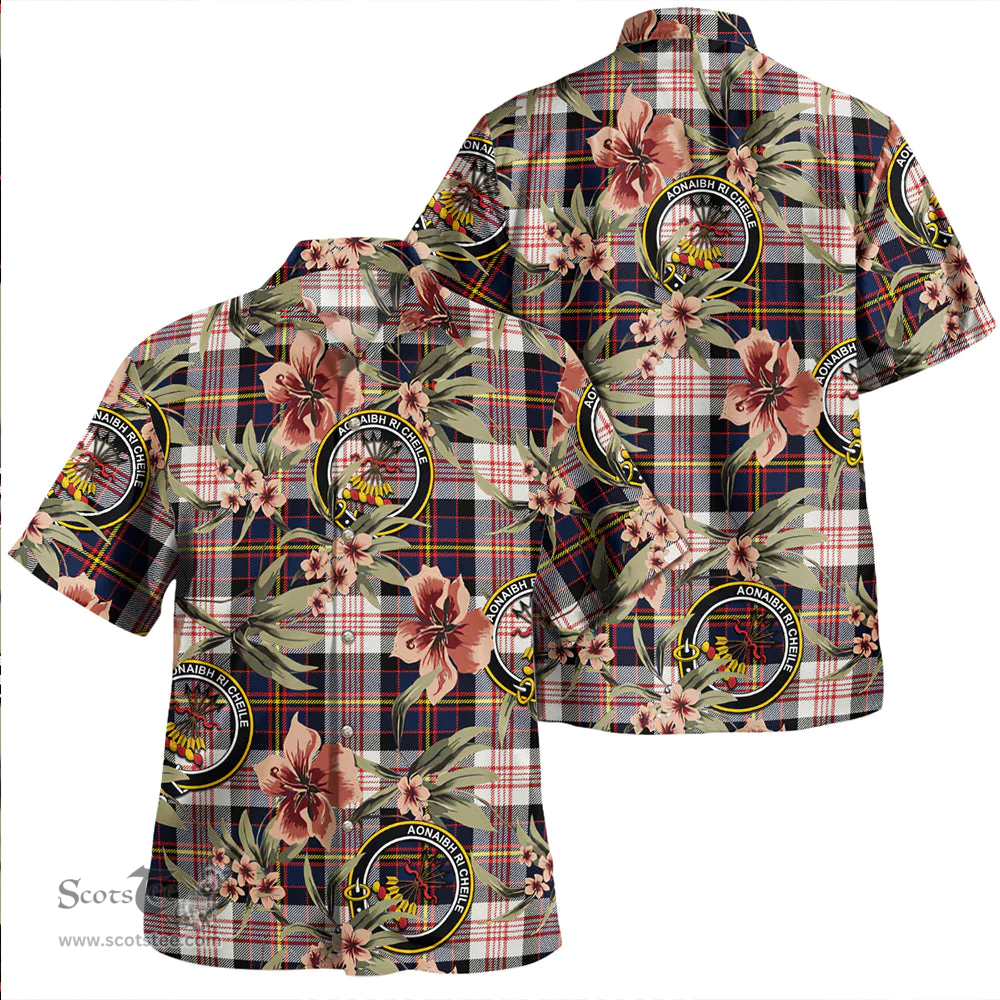 Scottish Cameron of Erracht Dress Modern 2 Clan Tartan Hawaiian Shirt - Tropical Old Style Scottish Plaid Tartan Plaid