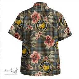 Scottish Campbell of Argyll Weathered 2 Clan Tartan Hawaiian Shirt - Tropical Old Style Scottish Plaid Tartan Plaid