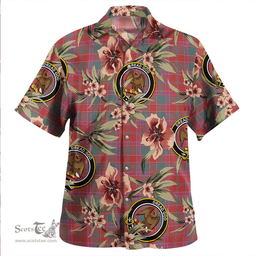Scottish Cameron of Lochiel #2 (Munro #2) Weathered Clan Tartan Hawaiian Shirt - Tropical Old Style Scottish Plaid Tartan Plaid
