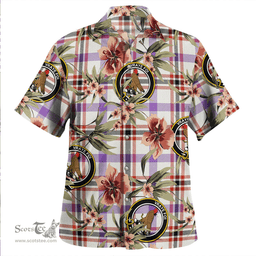 Scottish Boswell Dress Ancient Clan Tartan Hawaiian Shirt - Tropical Old Style Scottish Plaid Tartan Plaid