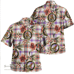 Scottish Boswell Dress Ancient Clan Tartan Hawaiian Shirt - Tropical Old Style Scottish Plaid Tartan Plaid